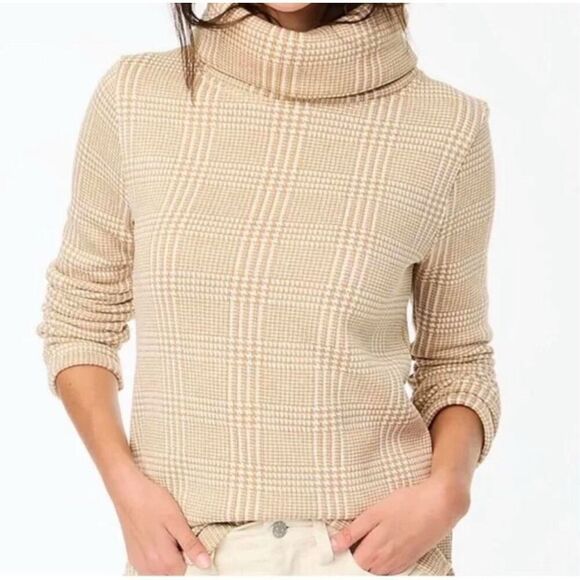 $89 J. Crew plaid turtleneck size small m7 - Picture 1 of 4